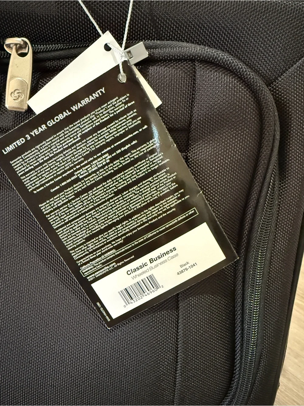 Samsonite Black Classic Wheeled Laptop Briefcase